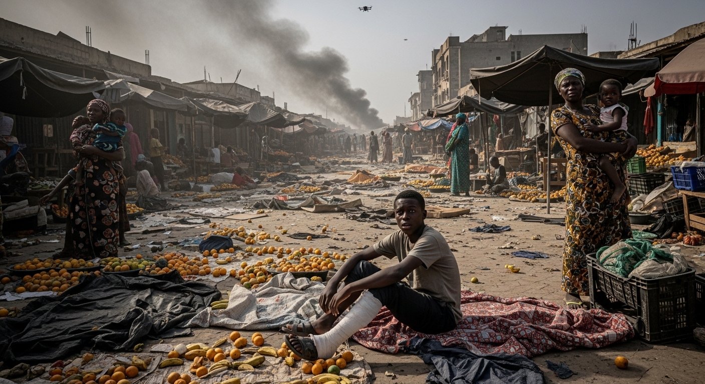Sudan Drone Strike Civilians 2026 – Children Killed in Market as War Spirals Out of Control