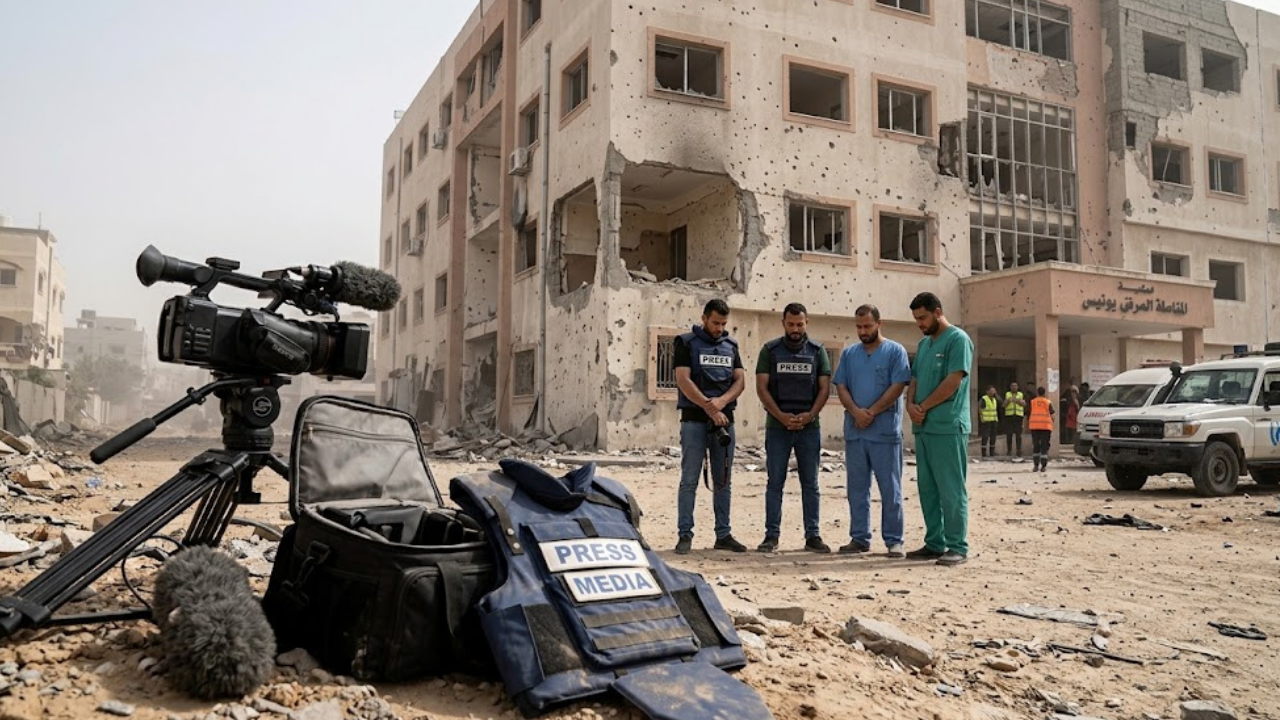 Nasser Hospital Journalists Killed: One Year, No Answers