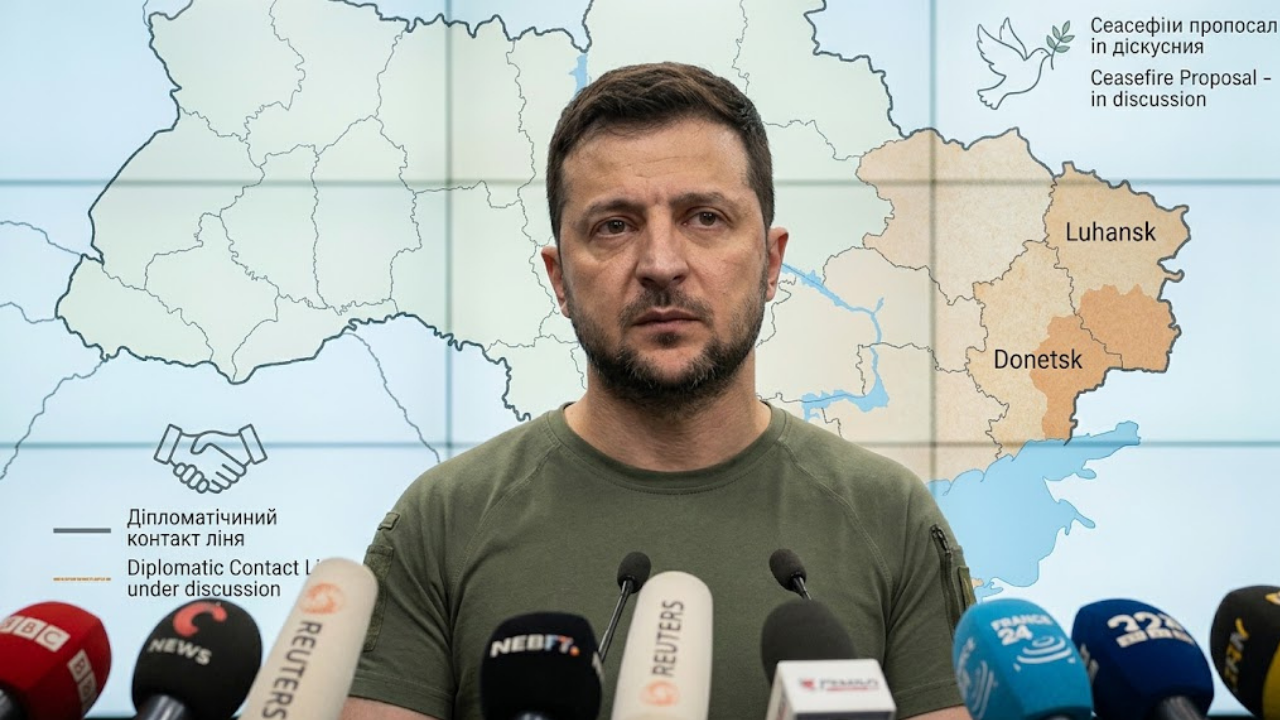 Zelensky peace plan press briefing in Kyiv