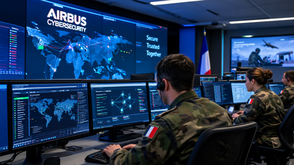 Airbus PARACOM contract cybersecurity gateway operations center for France's armed forces