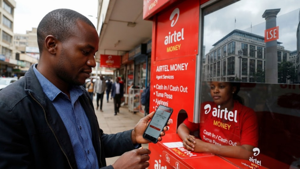 Airtel Money London IPO listing announcement graphic