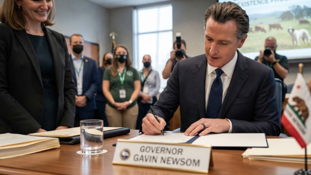California Wildlife Coexistence Program bill signing by Gov. Gavin Newsom