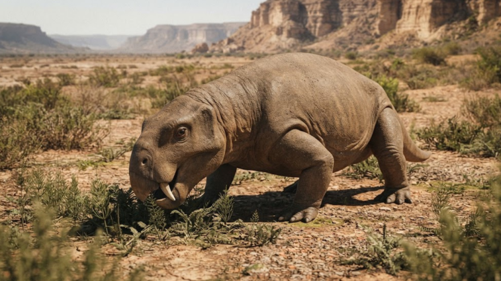 Dinodontosaurus isiyavamanda fossil skull found in Tanzania's Manda Beds