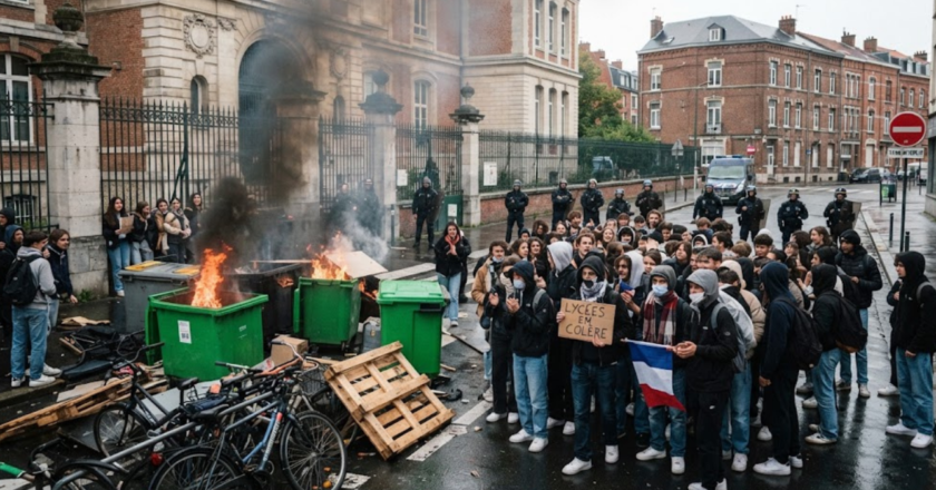 French High School Blockades Spread Nationwide as Government and Hard Left Trade Blame