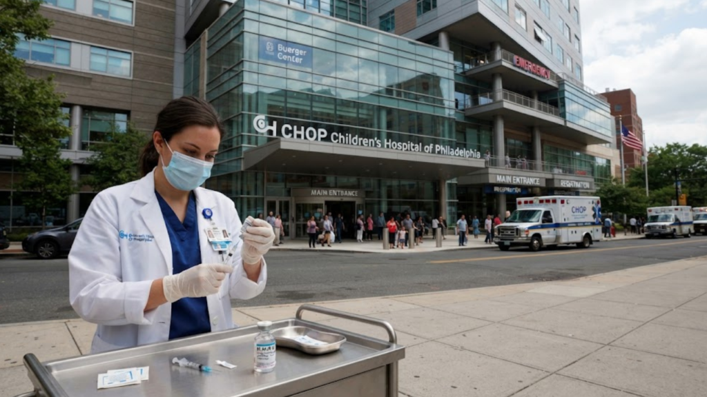 Measles NICU exposure notice at Children's Hospital of Philadelphia
