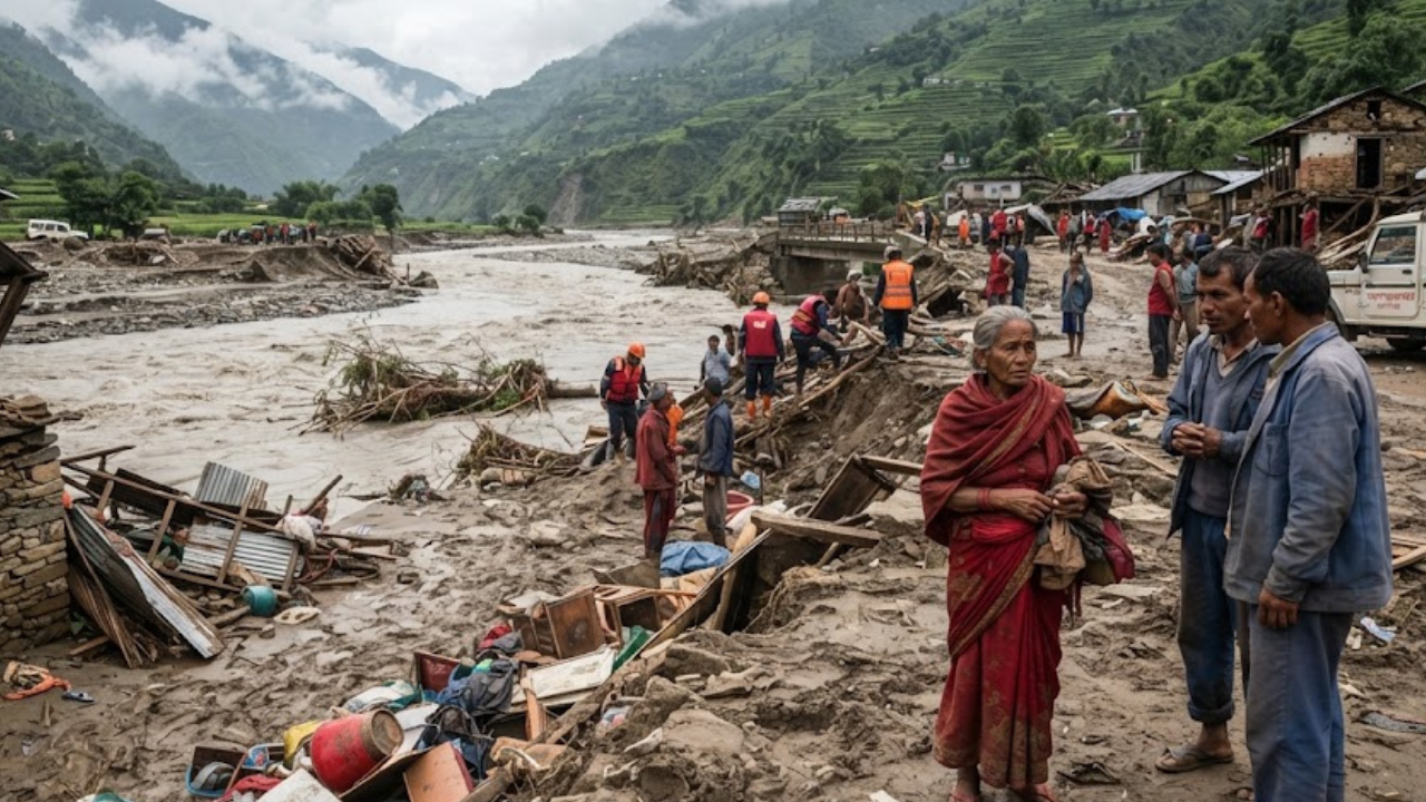 Nepal Demands Climate Compensation From Top Polluters as Families Bury Effigies for the Missing