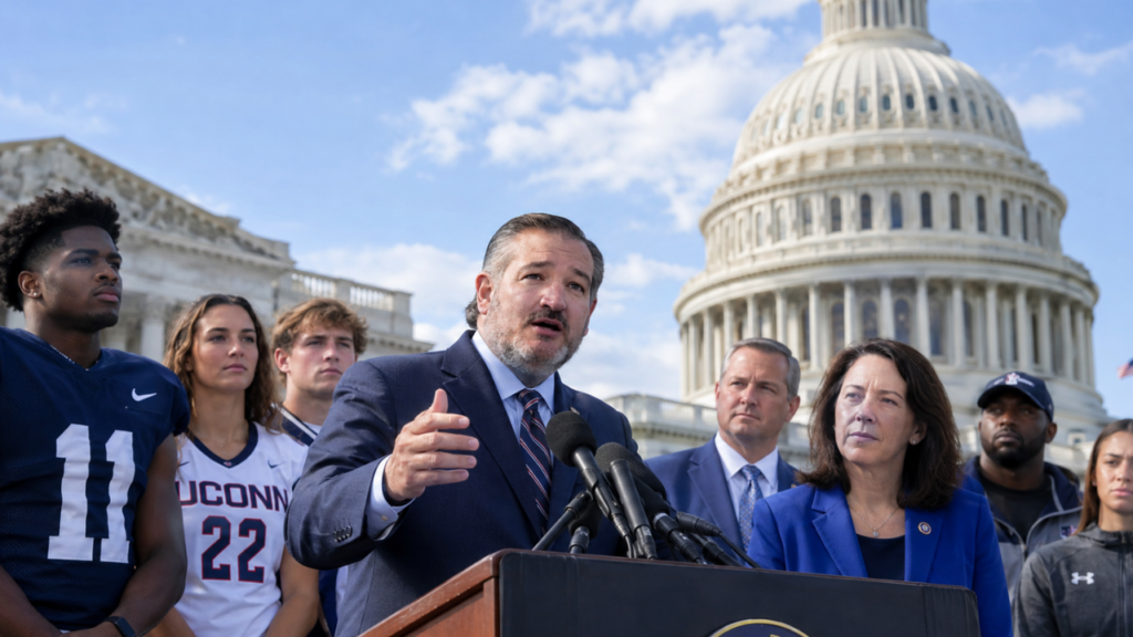 Protect College Sports Act: the U.S. Capitol where the Senate passed the bill 77-22