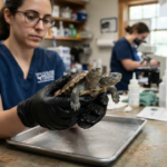 Rare Two-Headed Diamondback Terrapin Hatchling Under Care on Cape Cod