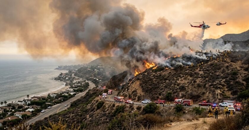 Bryson Fire Evacuations Continue in Malibu as Santa Ana Winds Threaten Canyon Homes
