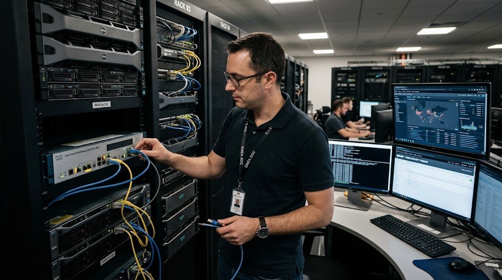 Administrator checks an email gateway appliance after the Cisco Secure Email Gateway vulnerability