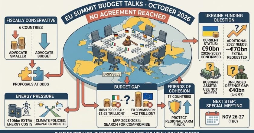 EU Summit Ends Without Budget Deal as Ukraine Funding Question Stays Open