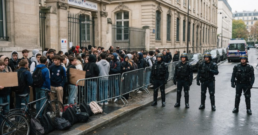 French Student Protests Spread as Riot Police Clash With Teens Over School Conditions