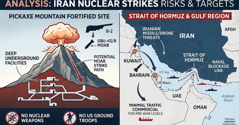 Trump Says US May Strike Iran’s Pickaxe Mountain as Nuclear Standoff Deepens
