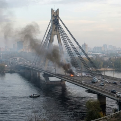 Kyiv Southern Bridge Drone Strike: 2 Drones Hit Key Metro Link After School Attack