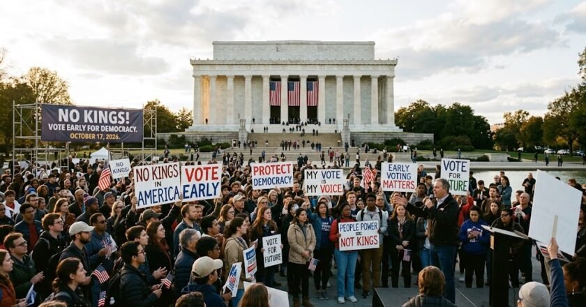 No Kings early voting push: rallies across the US shift from protest to turnout drive