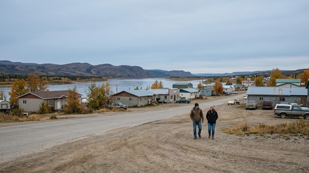 Norman Wells in the Northwest Territories, where the self-government treaty for the Sahtu Dene and Métis is now law