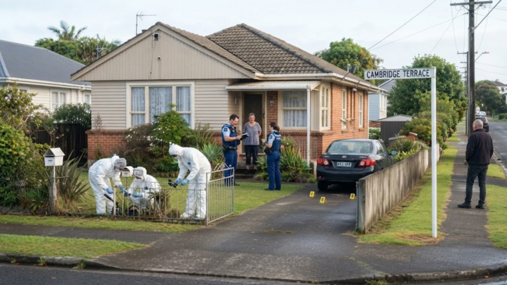 Papatoetoe deaths: police cordon on Cambridge Terrace in South Auckland