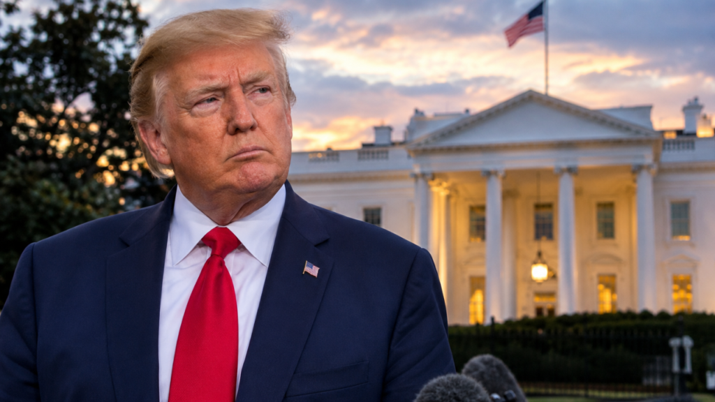 The White House in Washington, where President Trump said an Iran attack before midterms was ruled out. Adjust this if you use a different image.