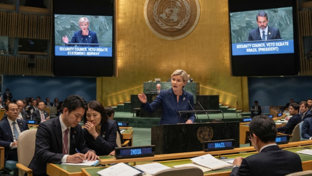 Delegates in the UN General Assembly Hall during the General Assembly veto debate on Iran sanctions